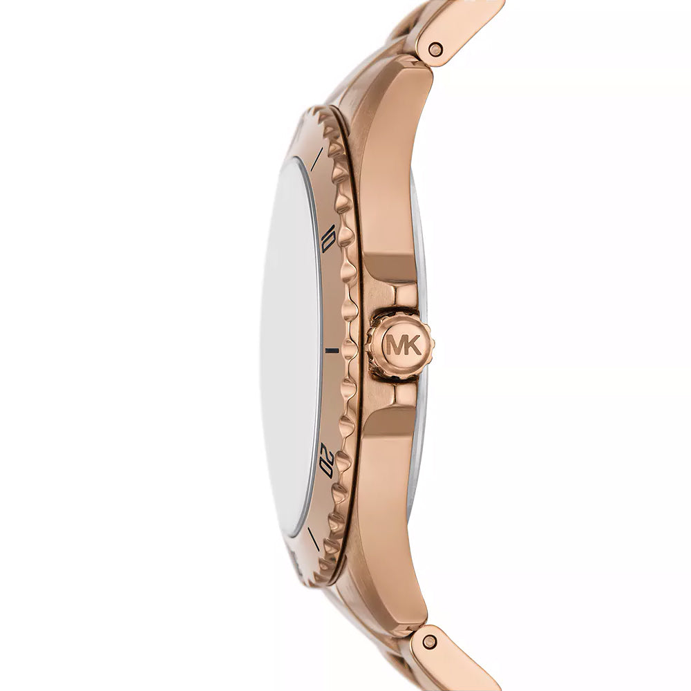Michael Kors Everest Three-Hand Black Dial Rose-Gold Watch - MK9140