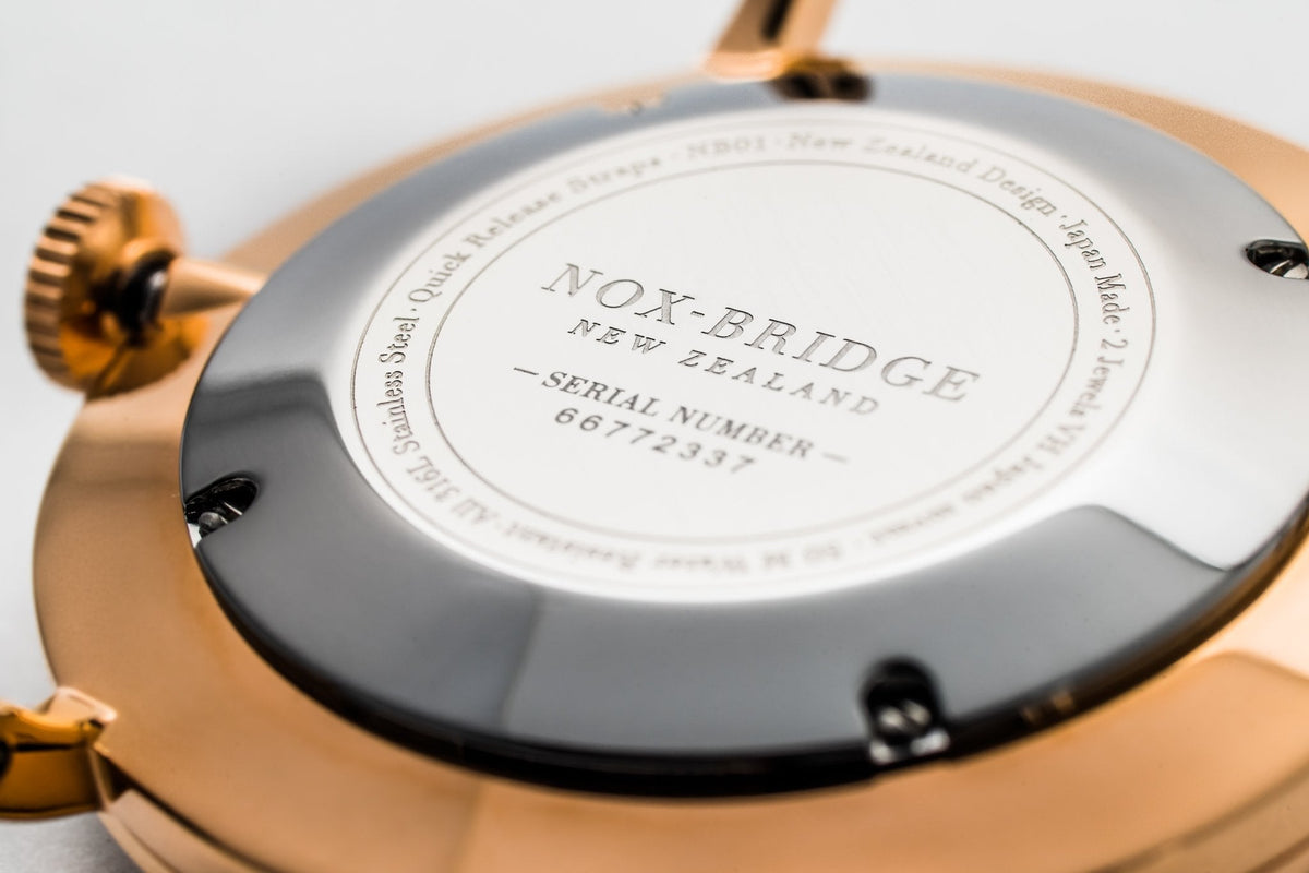 NOX-BRIDGE Classic Capella Rose Gold 41MM CRG41 - The Watches Men & CO #4