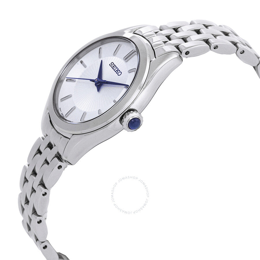 Seiko Discover More Quartz White Dial Ladies Watch SUR537 - The Watches Men & Co #2