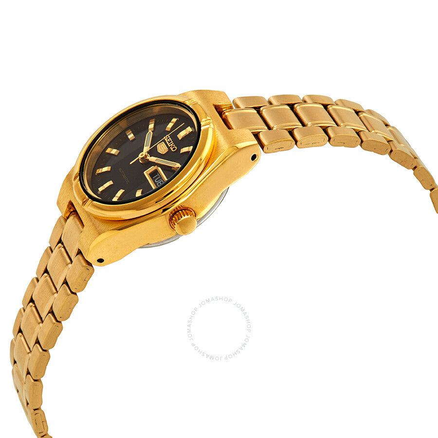 Seiko Series 5 Automatic Black Dial Ladies Watch SYM602 - The Watches Men & Co #2
