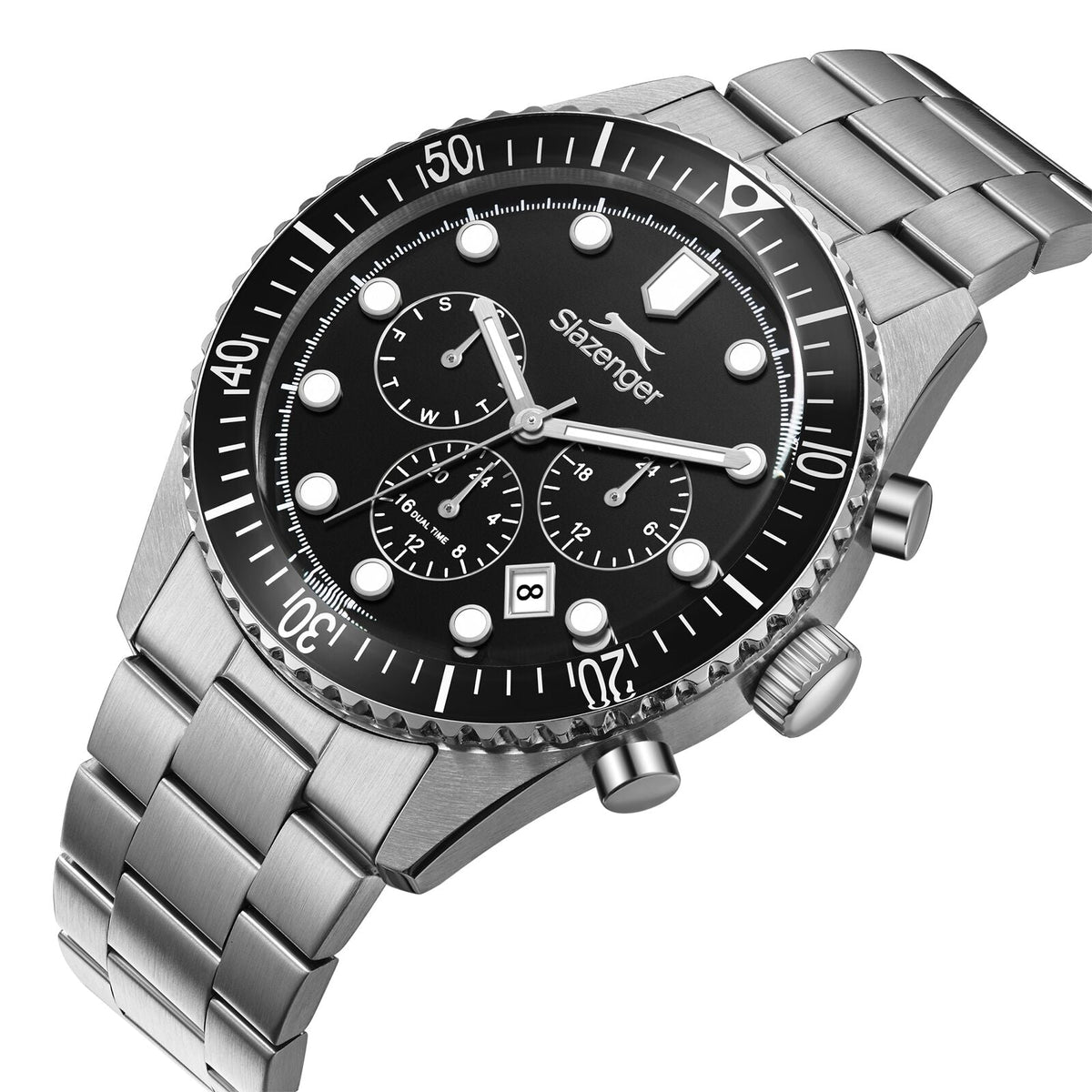 SLAZENGER Metallic Stainless Steel Men's Watch - SL.09.2490.2.01 SL.09.2490.2.01 - Image 2