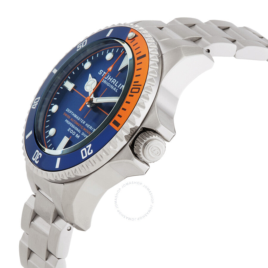 Stuhrling Original Aquadiver Automatic Blue Dial Men's Watch M13517 - Dawson Watches #2