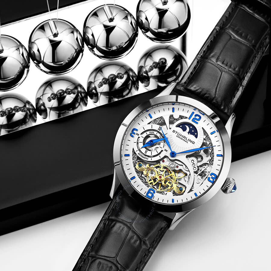 Stuhrling Original Legacy Automatic White Dial Men's Watch M13602 - Dawson Watches #4