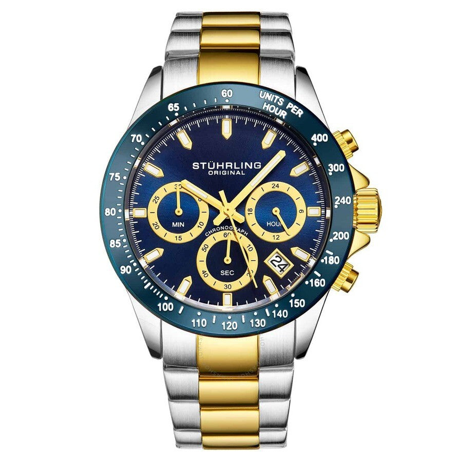 Stuhrling Original Monaco Blue Dial Men's Watch M15972 - Dawson Watches