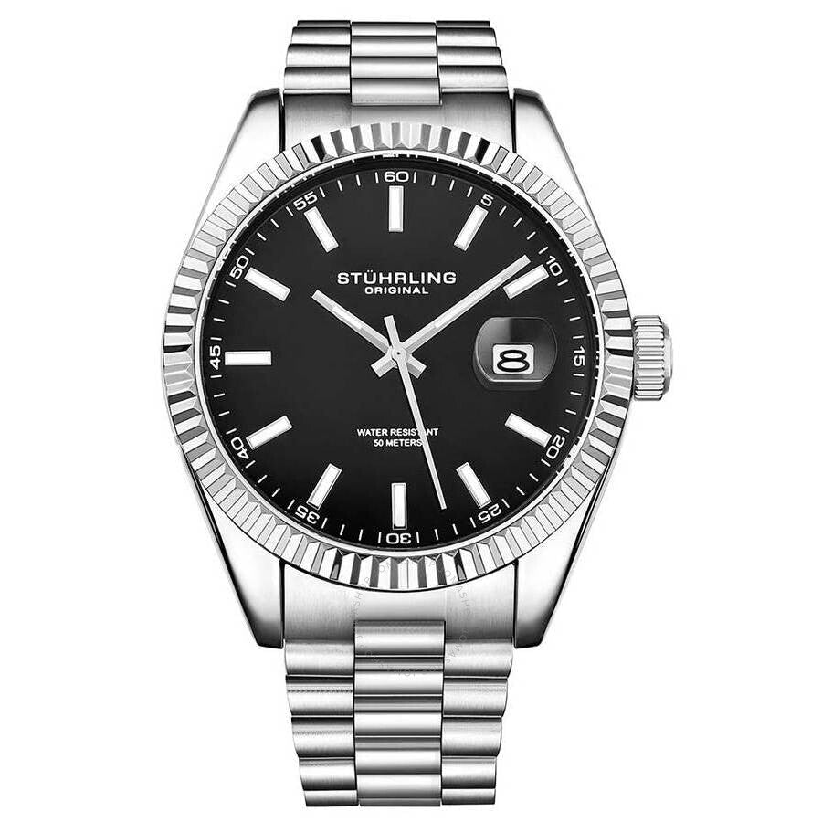 Stuhrling Original Symphony Black Dial Men's Watch M15693 - Dawson Watches