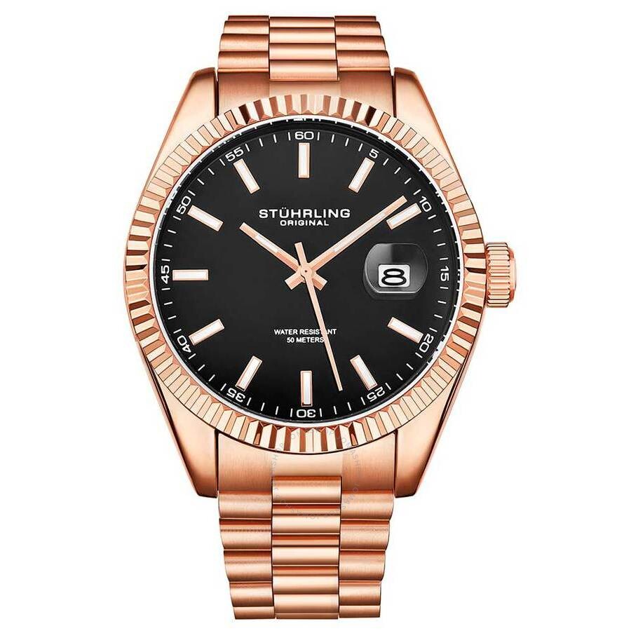 Stuhrling Original Symphony Black Dial Men's Watch M15694 - Dawson Watches