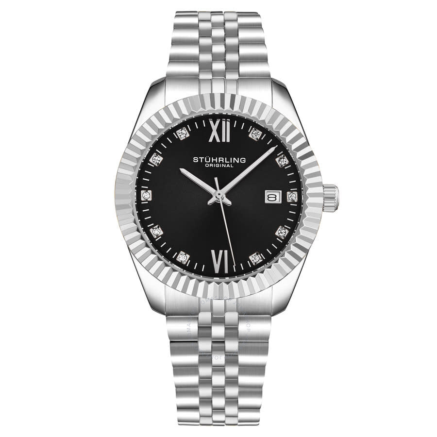 Stuhrling Original Symphony Quartz Black Dial Ladies Watch M17178 - Dawson Watches #2