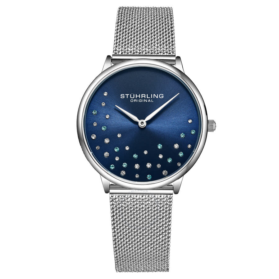 Stuhrling Original Symphony Quartz Blue Dial Ladies Watch M16778 - Dawson Watches