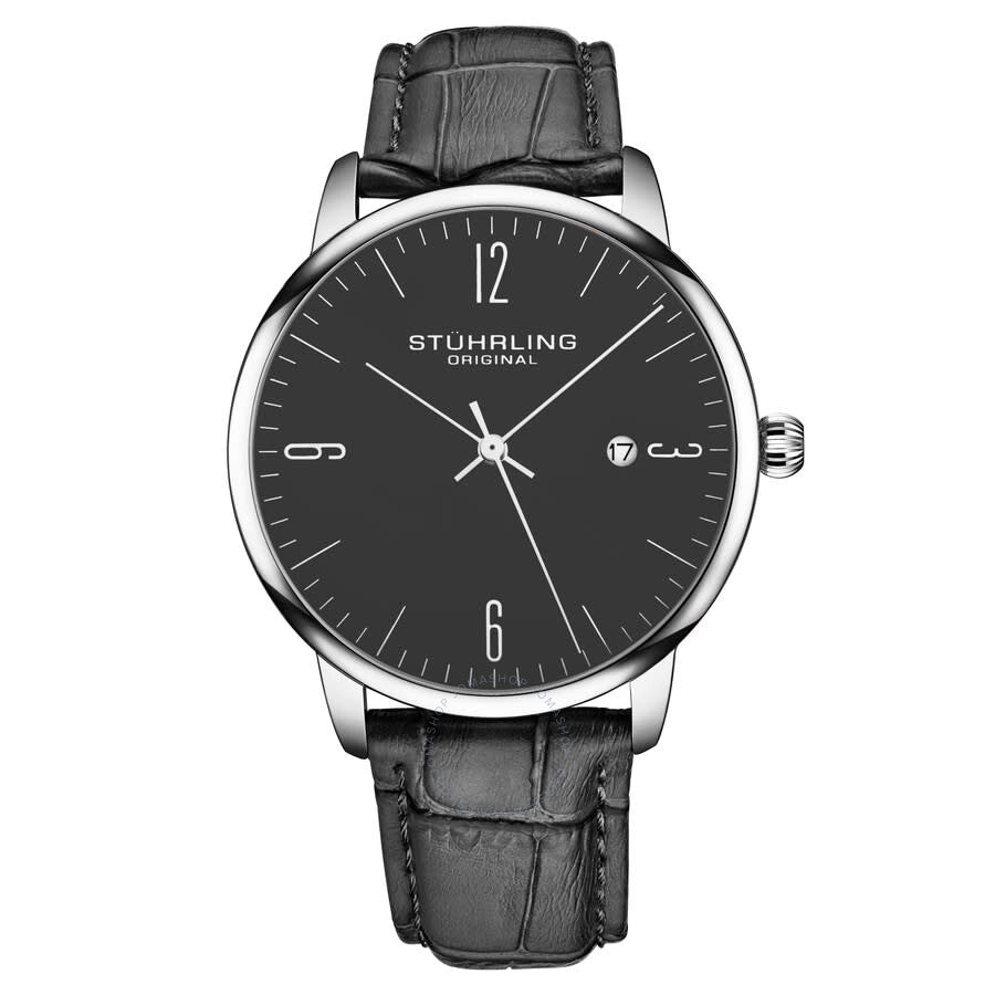 Stuhrling Original Symphony Quartz Grey Dial Men's Watch M16986 - Dawson Watches