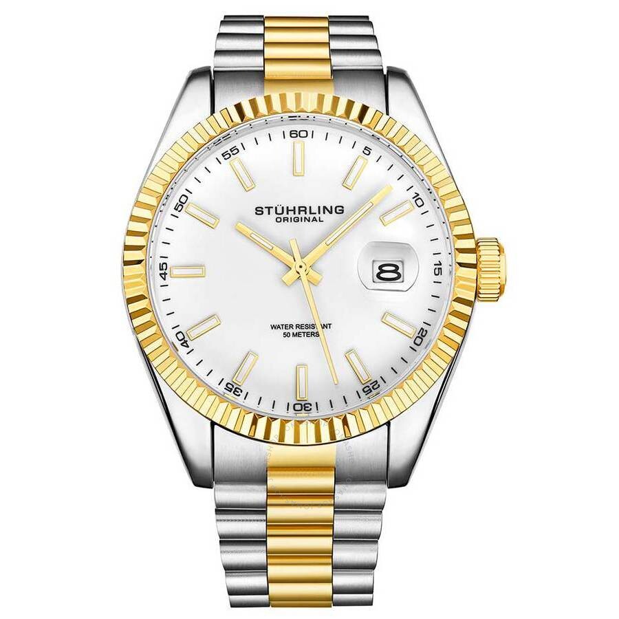 Stuhrling Original Symphony White Dial Men's Watch M15699 - Dawson Watches