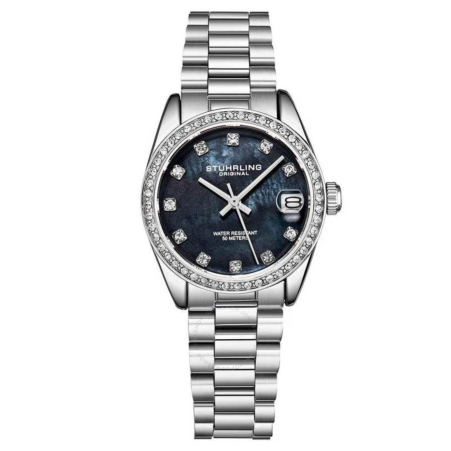 Stuhrling Original Vogue Black Dial Ladies Watch M15705 - Dawson Watches