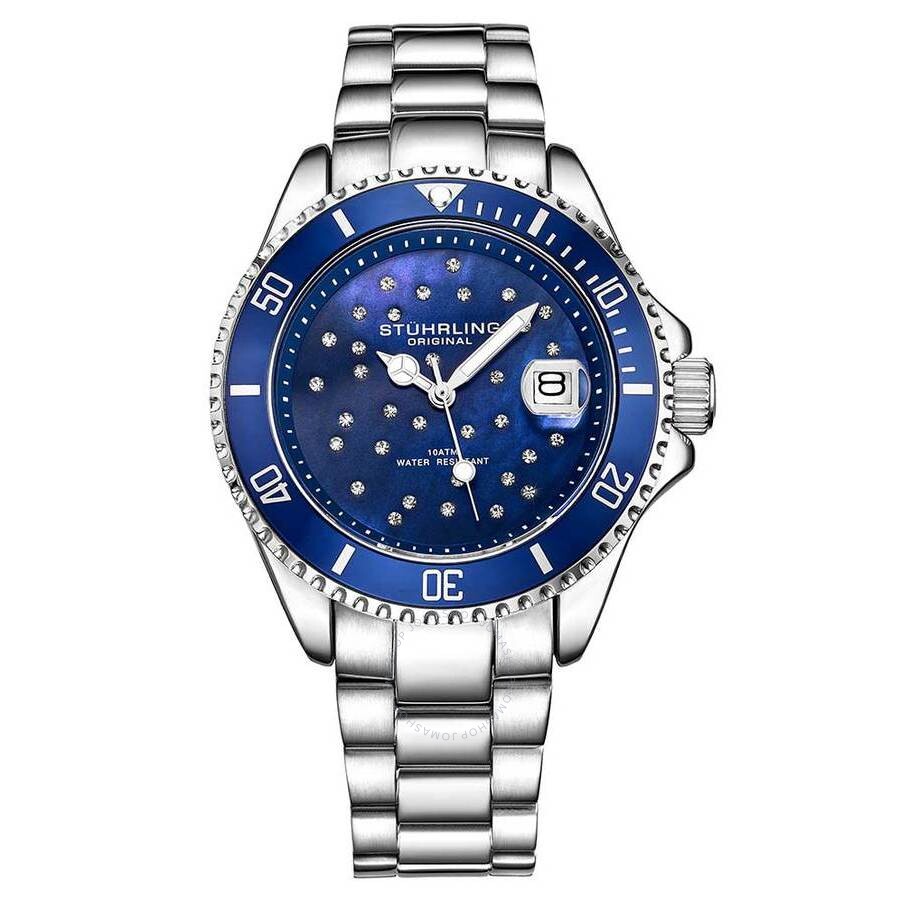 Stuhrling Original Vogue Blue Dial Ladies Watch M15869 - Dawson Watches