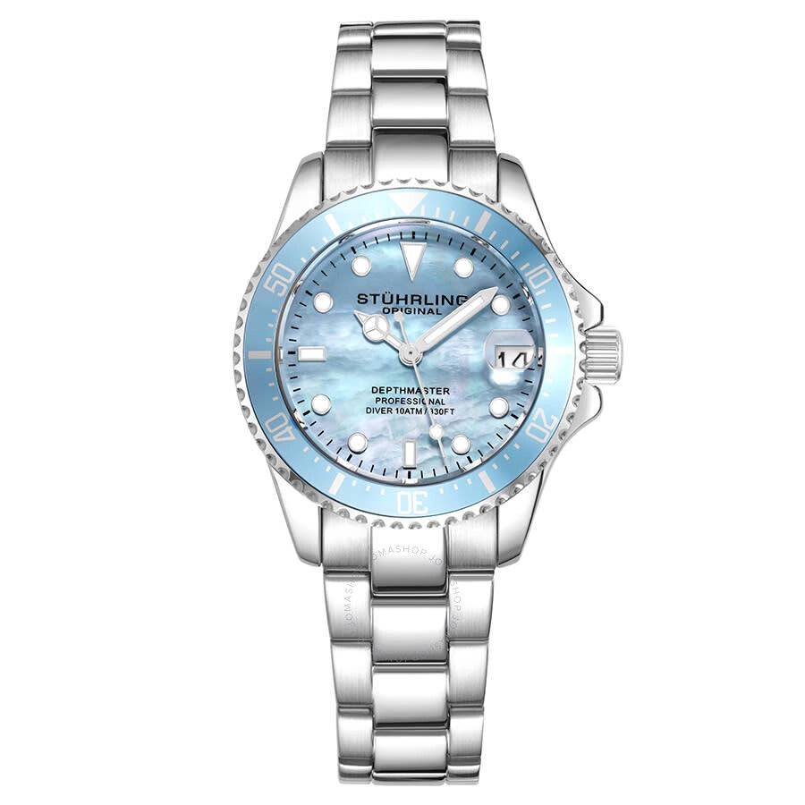 Stuhrling Original Vogue Quartz Blue Dial Ladies Watch M13658 - Dawson Watches