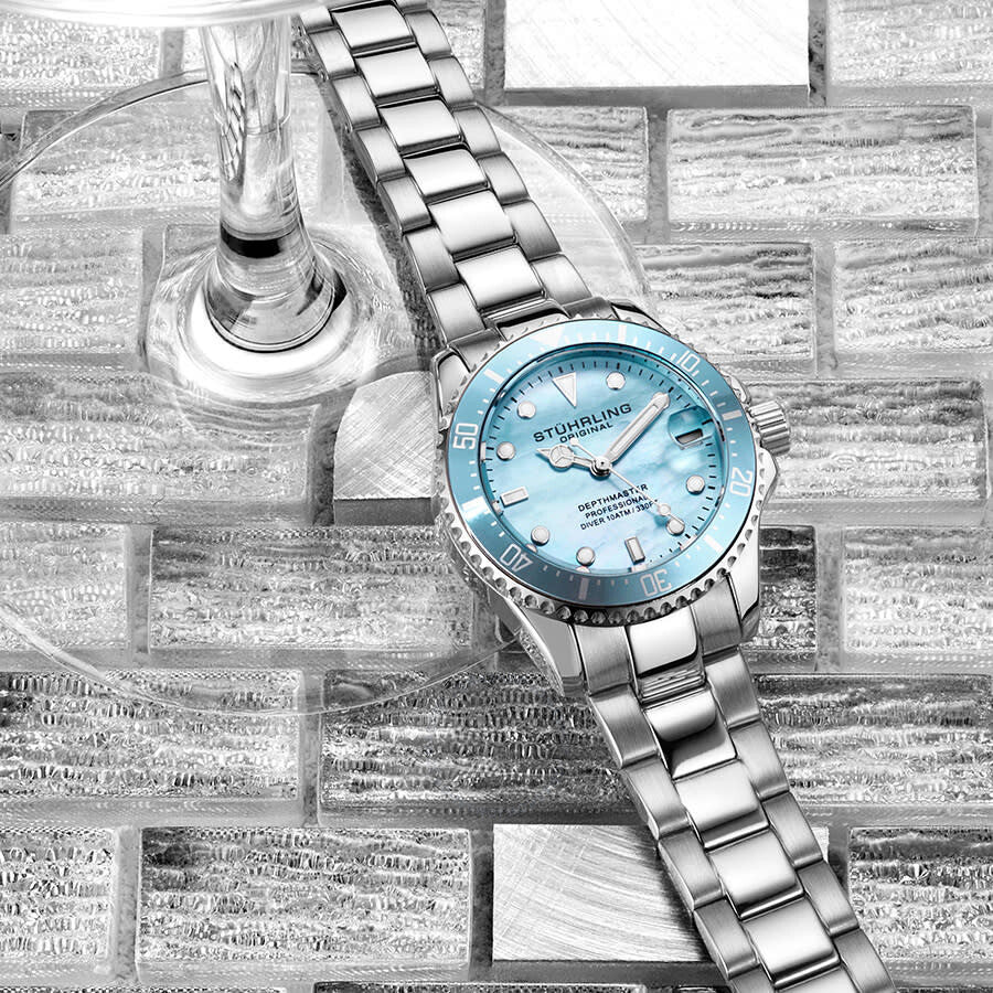Stuhrling Original Vogue Quartz Blue Dial Ladies Watch M13658 - Dawson Watches #4
