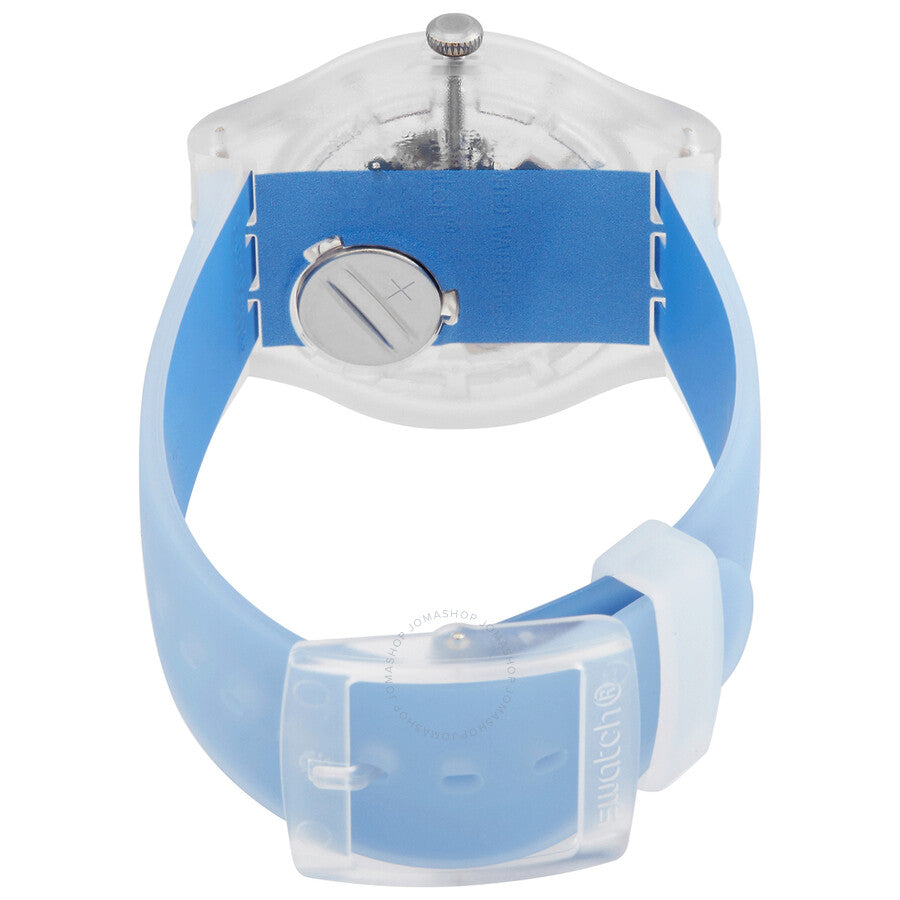Swatch Clearly Blue Striped Quartz Men's Watch SUOK156 - Dawson Watches #3