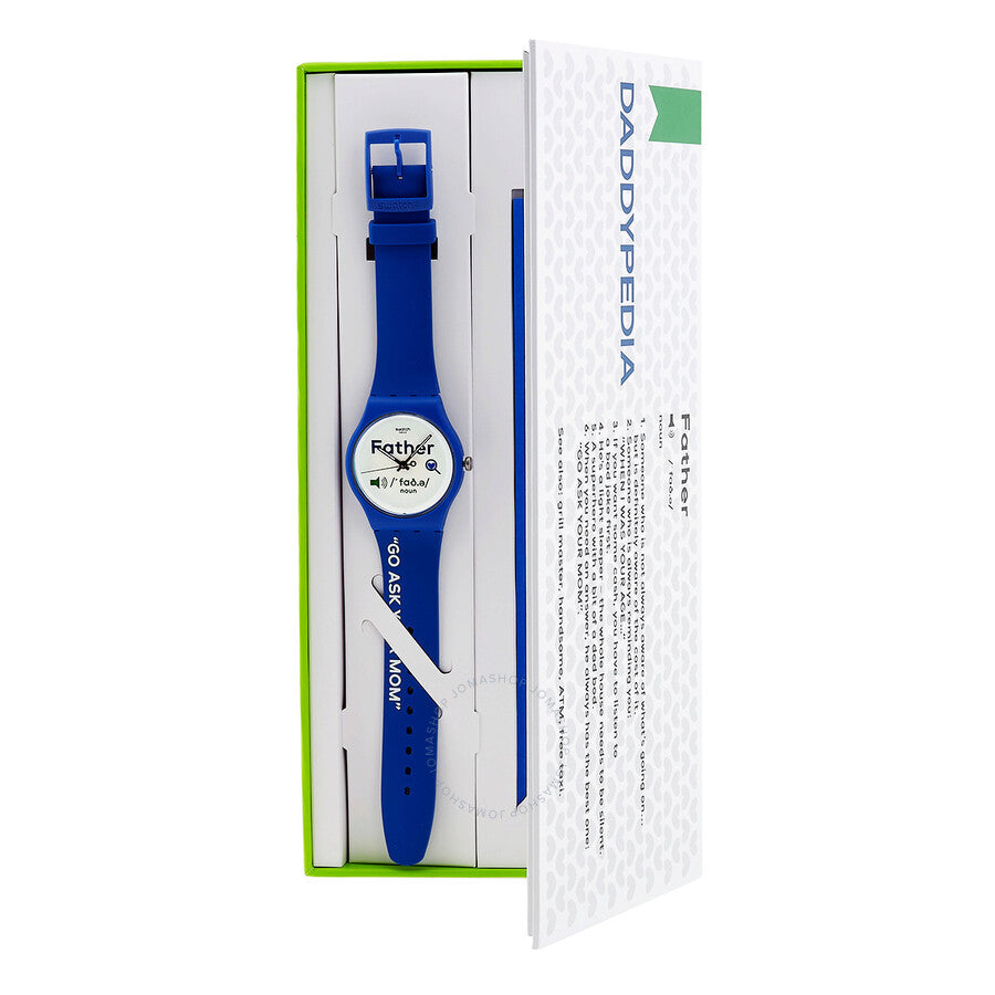 Swatch Fathers Day Quartz White Dial Men's Watch SO29Z704 - Dawson Watches #4