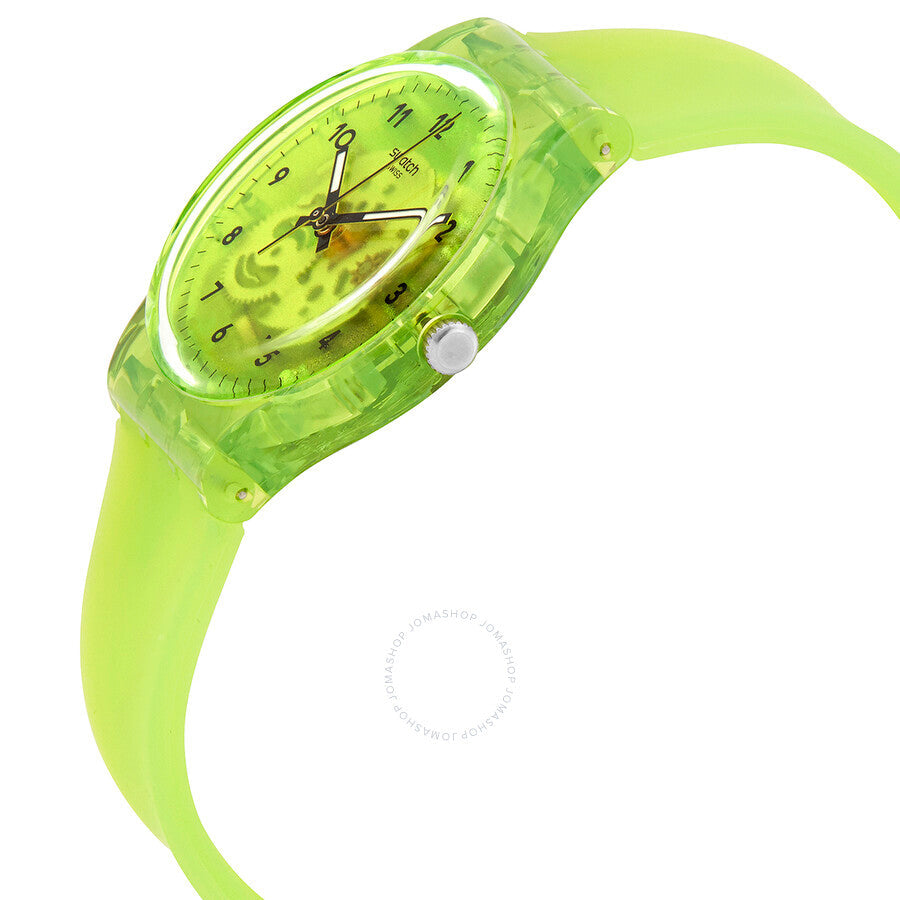 Swatch Lemon Flavour Quartz Green Transparent Dial Unisex Watch GG227 - Dawson Watches #2