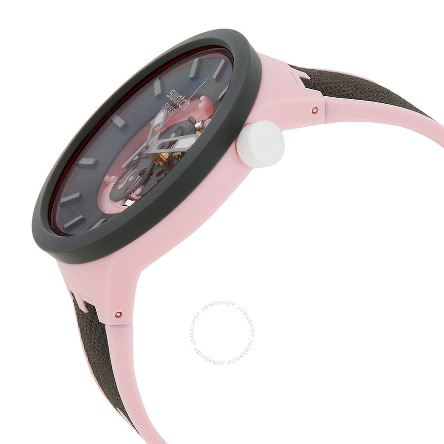 Swatch Misty Cliffs Quartz Grey Dial Ladies Watch SB05P100 - Dawson Watches #2