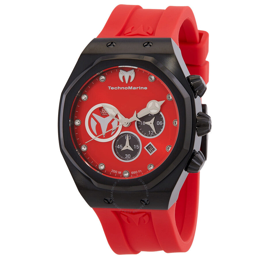 Technomarine Reef Sun Chronograph Quartz Red Dial Men's Watch TM-523003 - Dawson Watches
