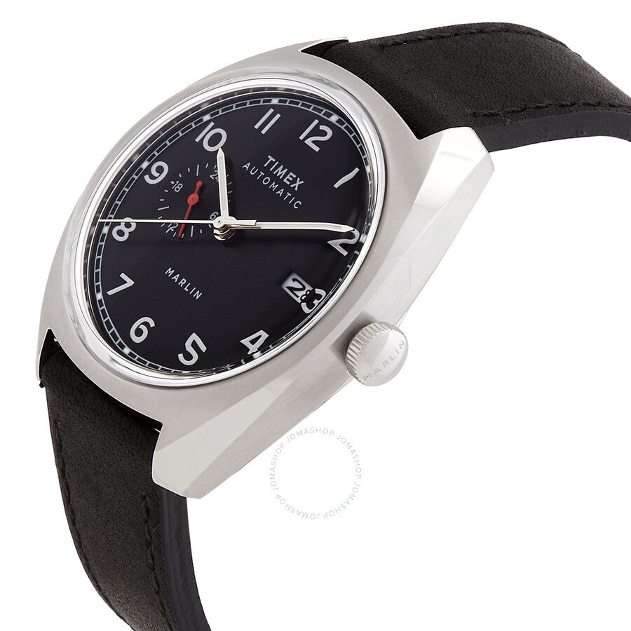 Timex Marlin Automatic Black Dial Men's Watch TW2V62100 - Dawson Watches #2