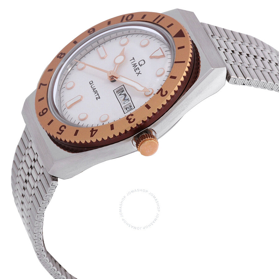 Timex Q Quartz Silver Dial Ladies Watch TW2U95600VQ - Dawson Watches #2