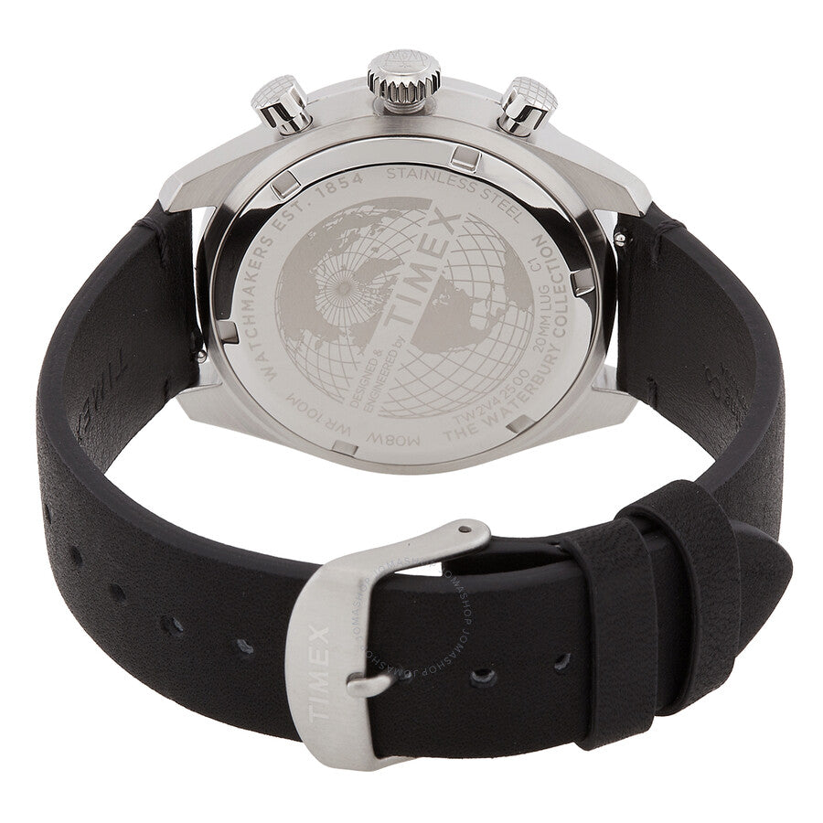 Timex Waterbury Chronograph Quartz Black Dial Men's Watch TW2V42500 - Dawson Watches #3