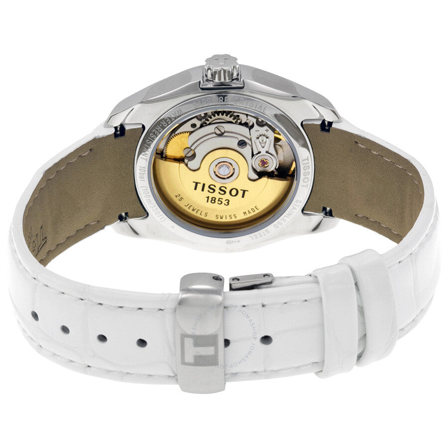 Tissot Couturier Automatic White Dial Ladies Watch T0352071601100 - Dawson Watches #3