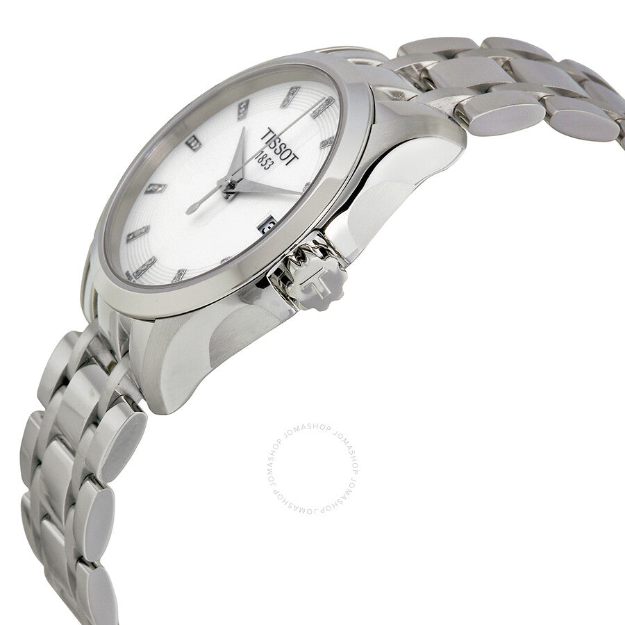 Tissot Couturier Silver Dial Diamond Markers Ladies Watch T0352101101600 - Dawson Watches #2