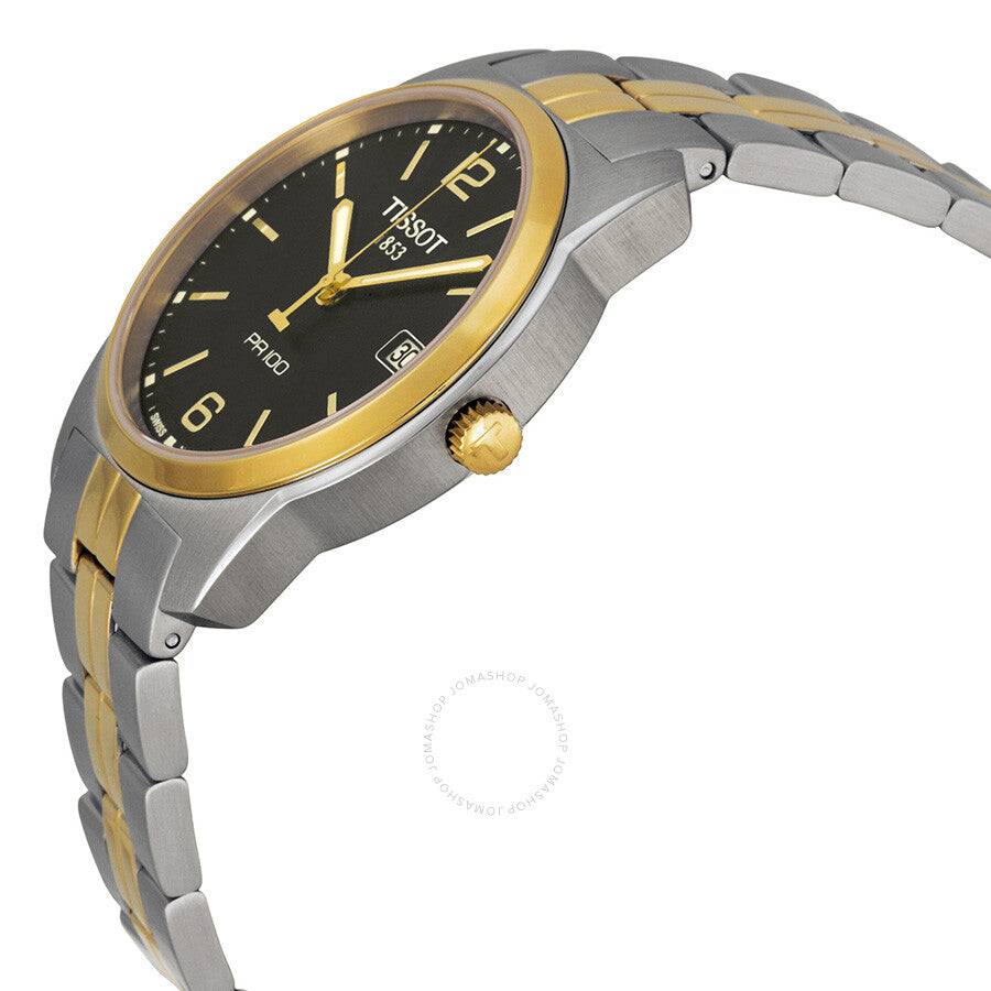 Tissot PR100 Black Dial Two-tone Men's Watch T0494102205701 - Dawson Watches #2