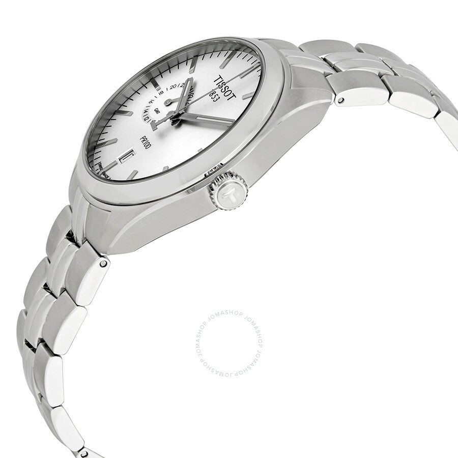 Tissot PR100 Dual Time Silver Dial Men's Watch T101.452.11.031.00 - Dawson Watches #2