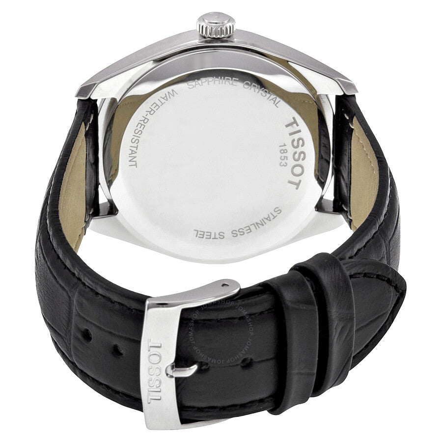 Tissot PR100 Silver Dial Black Leather Men's Watch T1014101603100 - Dawson Watches #3