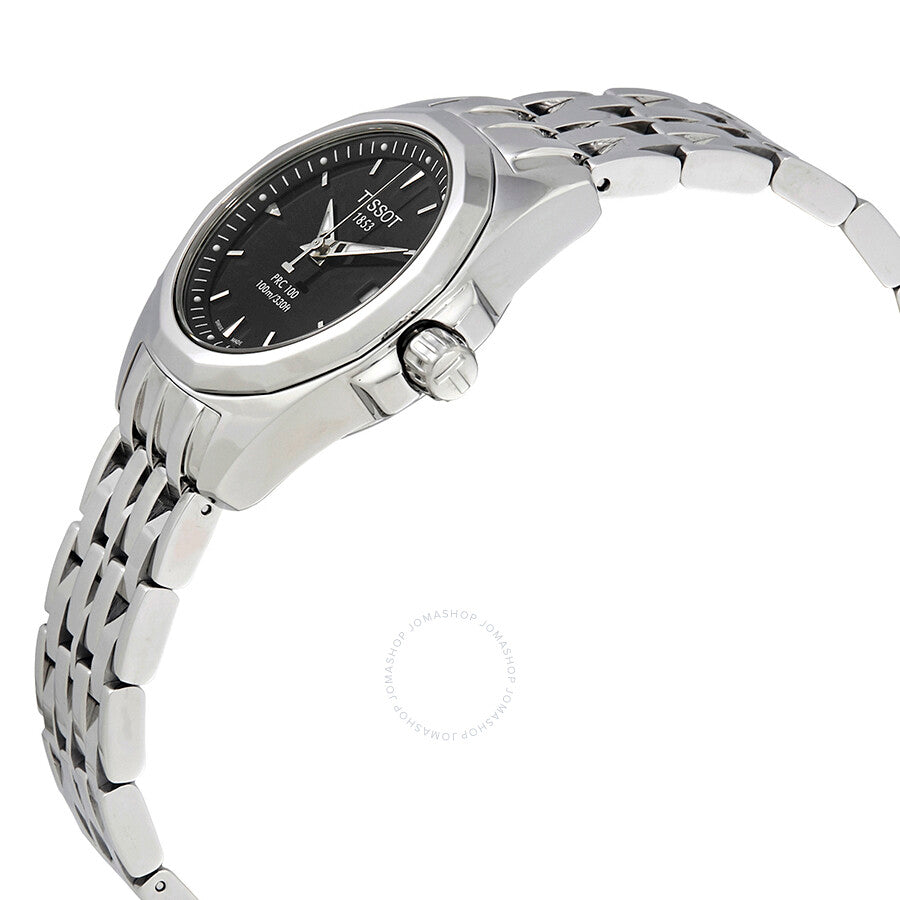 Tissot PRC 100 Black Dial Ladies Watch T008.010.11.051.00 - Dawson Watches #2