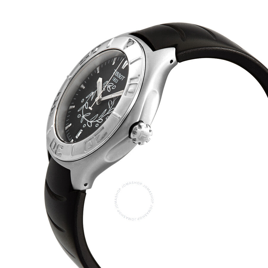 Tissot Quartz Black Dial Black Rubber Men's Watch T12.1.591.91 - Dawson Watches #2