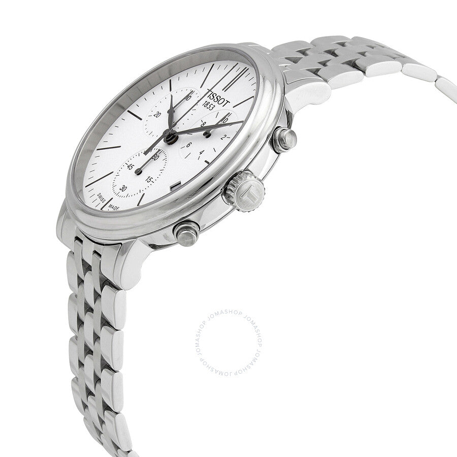 Tissot T-Classic Carson Premium Chronograph Quartz White Dial Watch T122.417.11.011.00 - Dawson Watches #2