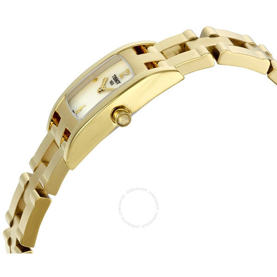Tissot Trend T3 Mother of Pearl Dial Gold Tone Ladies Watch T042.109.33.117.00 - Dawson Watches #2