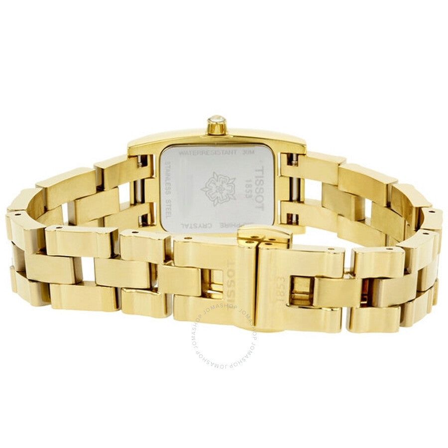Tissot Trend T3 Mother of Pearl Dial Gold Tone Ladies Watch T042.109.33.117.00 - Dawson Watches #3