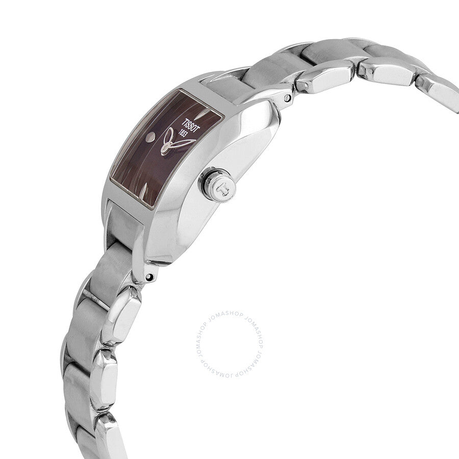 Tissot T-Wave Brown Dial Stainless Steel Ladies Watch T02.1.285.61 - Dawson Watches #2