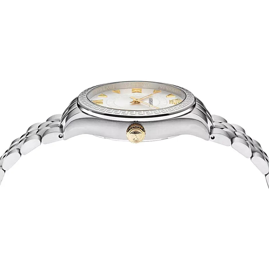 Versace Hellenyium Quartz White Dial Silver Steel Strap Watch for Women - VEHU00320 VEHU00320 - Image 4