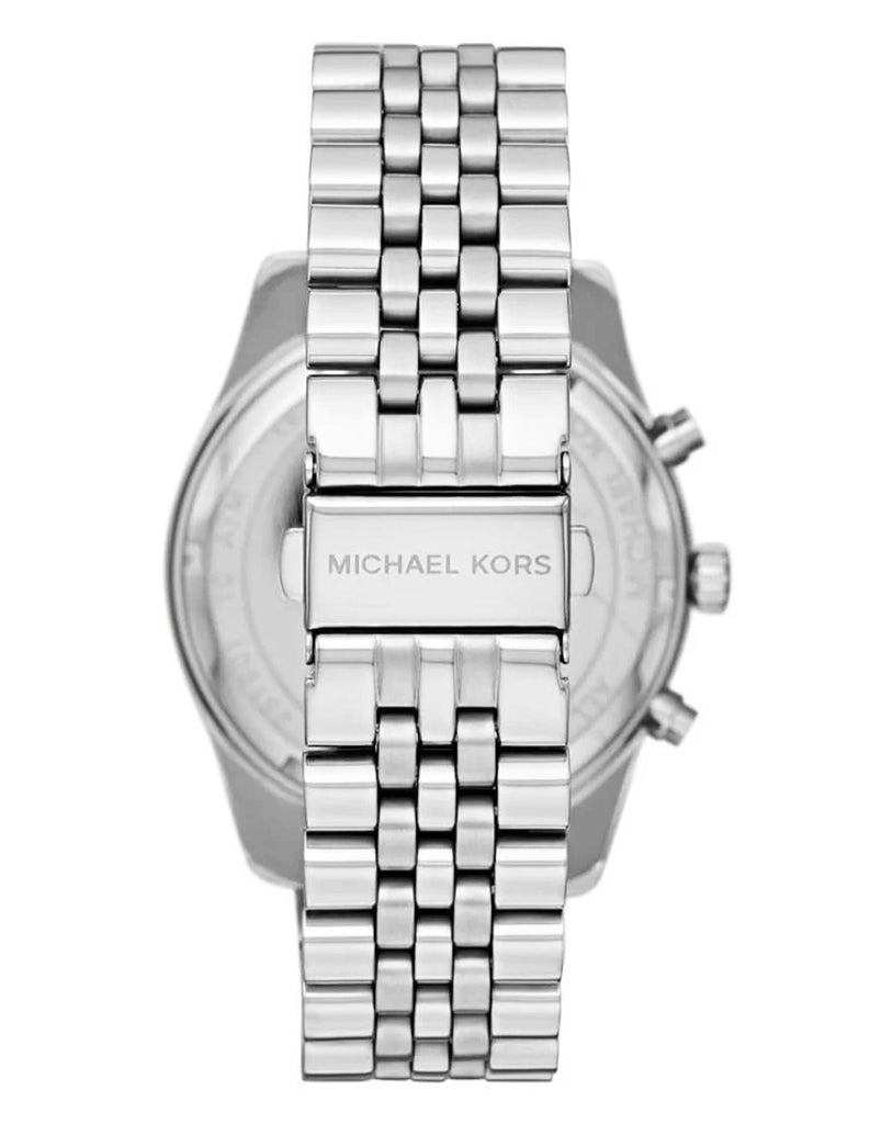 Michael Kors Lexington Chronograph Blue Dial Silver-Tone Men's Watch - MK8689
