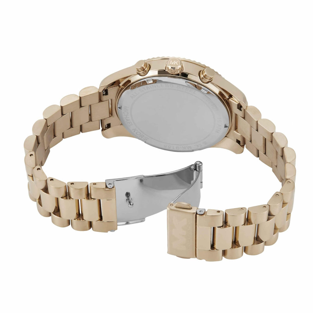 Michael Kors Oversized Lexington Rose Gold-Tone Men's Watch - MK9155