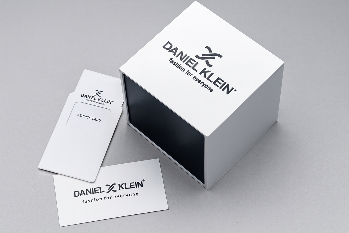 Daniel Klein Premium Date Window Blue Dial Silver Watch - DK.1.13835-3