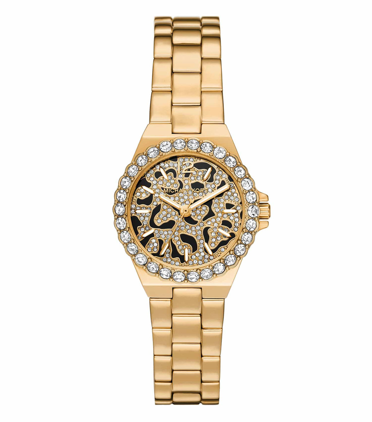 Michael Kors Mini Lennox Pavé Gold-Tone Women's Watch - MK7394