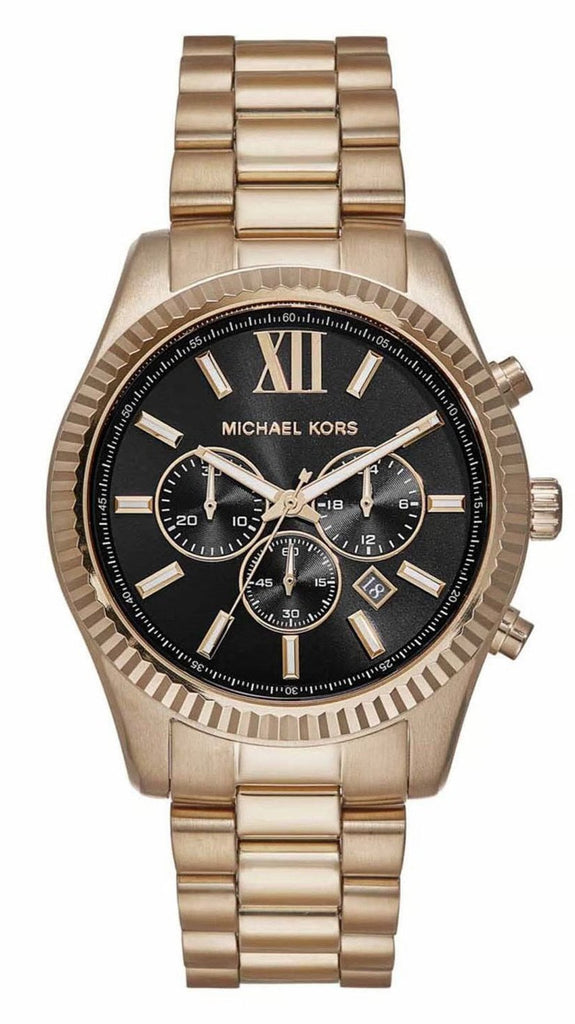 Michael Kors Oversized Lexington Rose Gold-Tone Men's Watch - MK9155