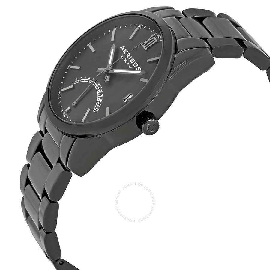 Akribos XXIV Black Dial Black Ion-plated Men's Watch AK962BK - Dawson Watches #2