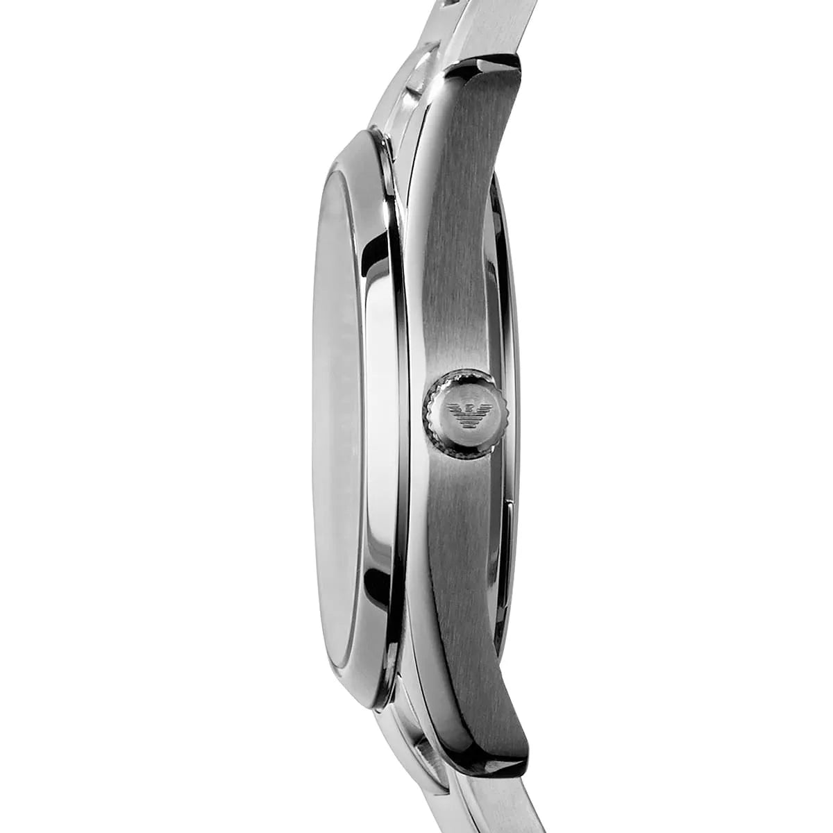Emporio Armani Tazio Small Sunray Blue Dial Silver Women's Watch - AR6029