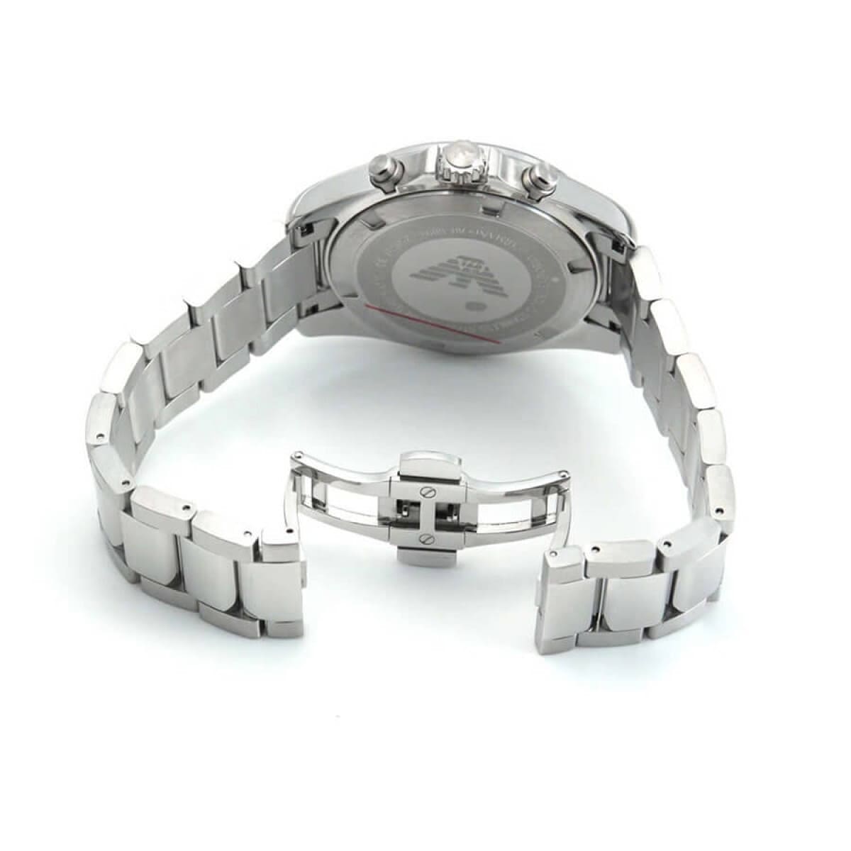 Emporio Armani Sigma Chronograph Black Dial Silver Men's Watch - AR6098