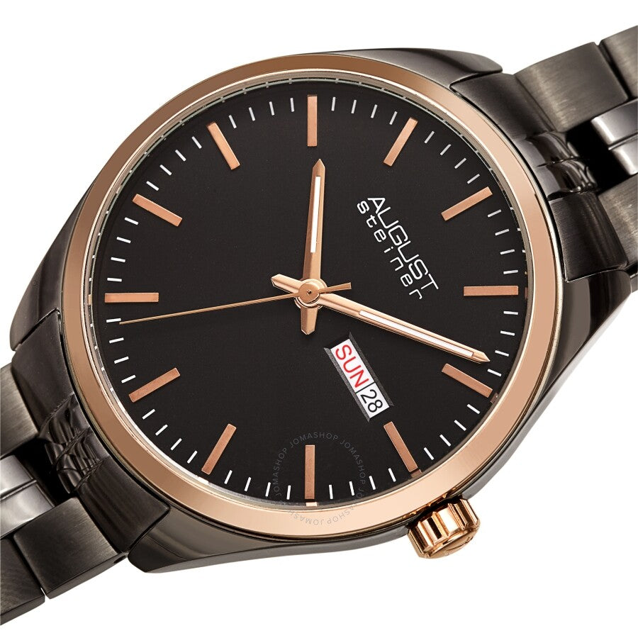 August Steiner Quartz Black Dial Men's Watch AS8271GNR - Dawson Watches #2
