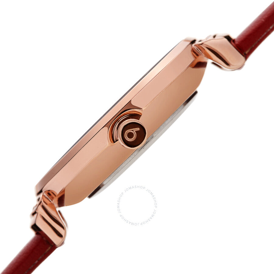 Burgi Quartz Red Dial Red Leather Ladies Watch BUR254RD - Dawson Watches #3