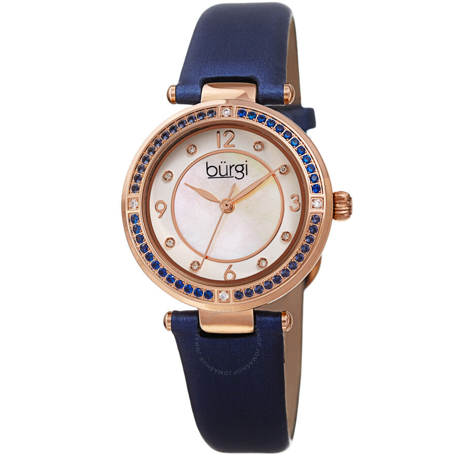 Burgi Quartz White Dial Ladies Watch BUR251BU - Dawson Watches