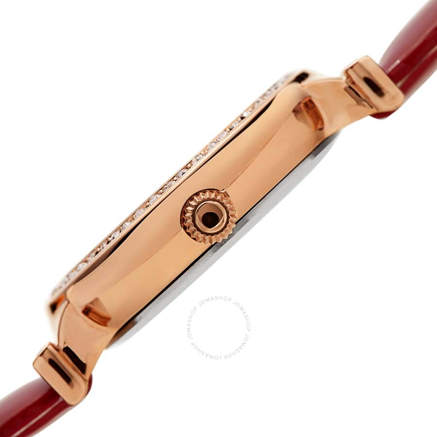 Burgi Silver Dial Red Leather Ladies Watch BUR230RD - Dawson Watches #3